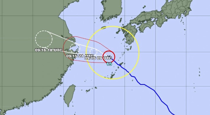 Sức gió 180km/giờ, bão Bebinca dự báo đổ bộ theo hướng 