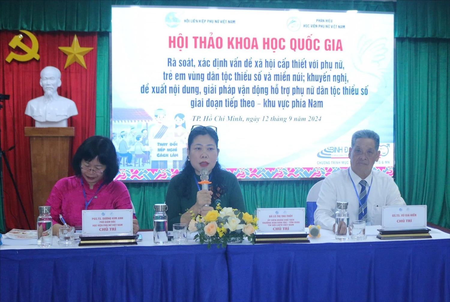 Hội thảo Khoa học Quốc gia Khu vực phía Nam với chủ đề: Rà soát, xác định vấn đề xã hội cấp thiết với phụ nữ, trẻ em vùng DTTS và miền núi; khuyến nghị, đề xuất nội dung, giải pháp vận động, hỗ trợ phụ nữ DTTS giai đoạn tiếp theo