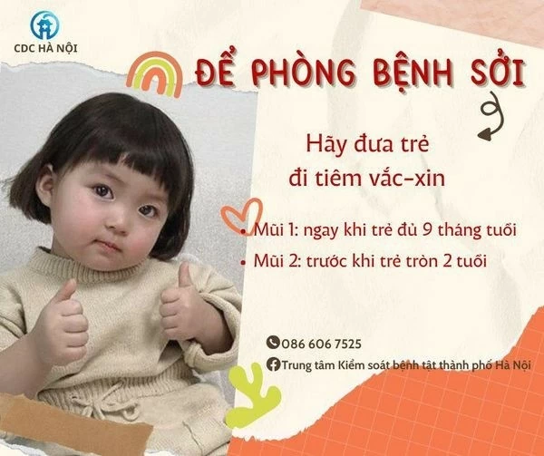 Hà Nội: Triển khai tiêm chủng vaccine sởi cho trẻ em; chủ động phòng dịch bệnh sau mưa lũ, ngập lụt