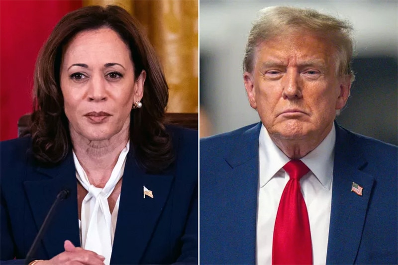 Ông Trump và bà Harris bám đuổi sít sao ở các bang chiến địa