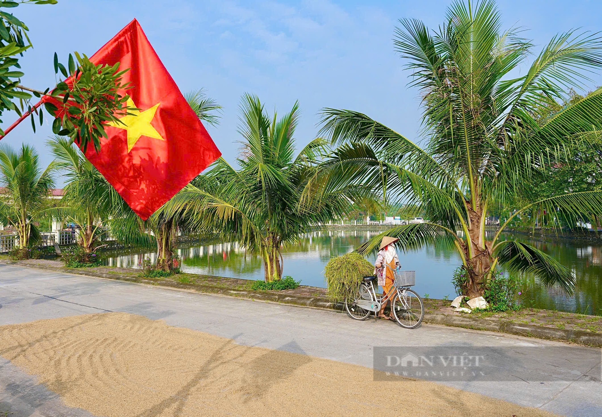 Ngoại thành Hà Nội trang hoàng cờ hoa rực rỡ chào mừng 70 năm Ngày Giải phóng Thủ đô - Ảnh 9.