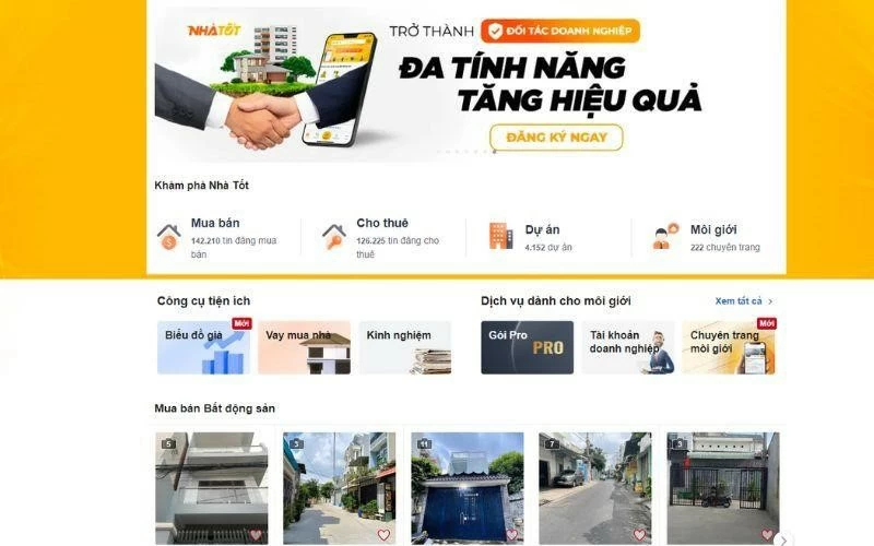 Nhà Tốt là một nền tảng bất động sản hàng đầu tại Việt Nam.