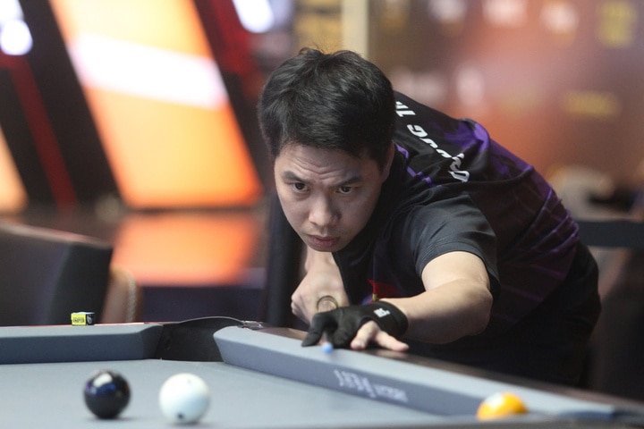 Lường Đức Thiện chơi tập trung và lọt top 8 cơ thủ mạnh nhất giải Peri 9-Ball Open.