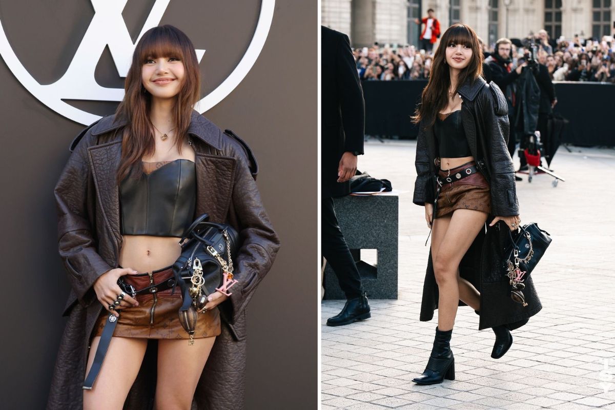 Lisa lần đầu tham sự show Louis Vuitton với vai trò đại sứ thương hiệu. Ảnh: Instagram