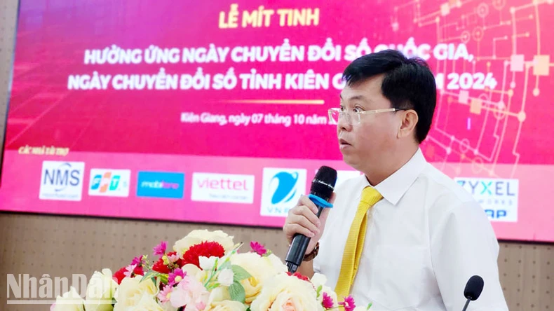 Mít-tinh hưởng ứng Ngày chuyển số quốc gia, Ngày chuyển đổi số tỉnh Kiên Giang năm 2024 ảnh 2