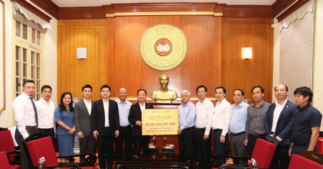 Tập đoàn T&T Group ủng hộ 20 tỷ đồng cho đồng bào vùng bão lũ