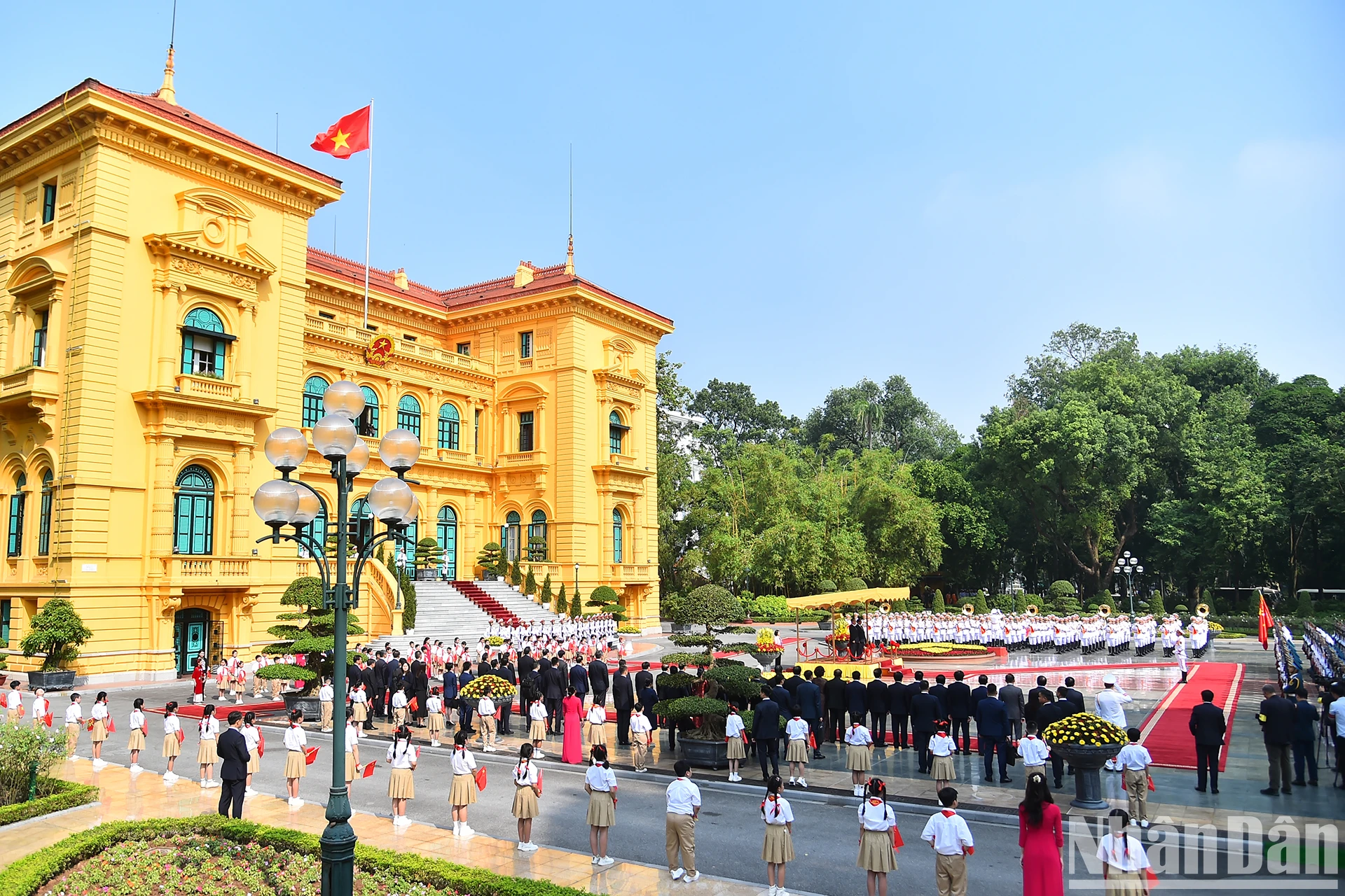 [Ảnh] Thủ tướng Phạm Minh Chính chủ trì lễ đón chính thức Thủ tướng Trung Quốc Lý Cường ảnh 6