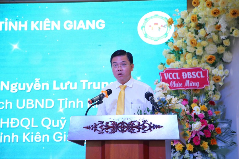 Ông Nguyễn Lưu Trung- Phó Chủ tịch UBND tỉnh Kiên Giang phát biểu.