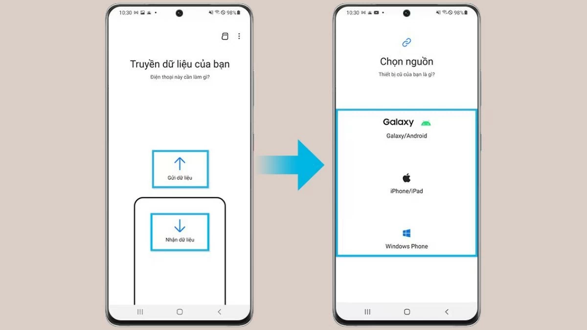 Chuyển dữ liệu giữa hai máy Samsung hiệu quả, nhanh chóng