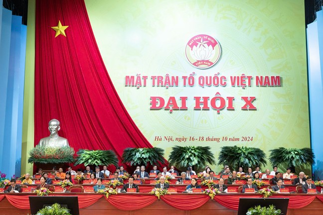 Đoàn Chủ tịch điều hành Đại hội đại biểu toàn quốc Mặt trận Tổ quốc Việt Nam lần thứ X, nhiệm kỳ 2024-2029 