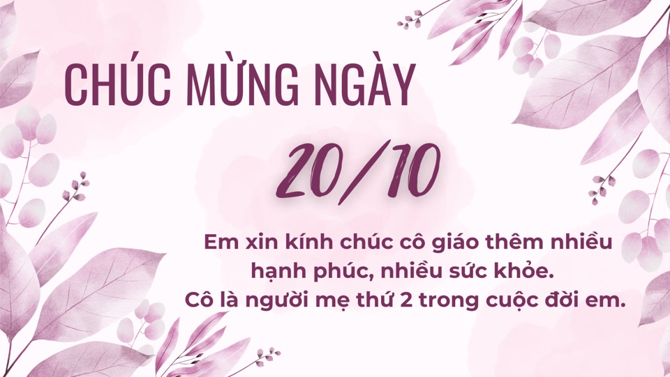 Lời chúc mừng Ngày Phụ nữ Việt Nam  20/10 hay, ý nghĩa tặng cô giáo - Ảnh 6