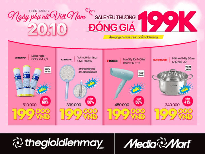 Hàng điện máy, công nghệ giảm đến 50% dịp 20/10 - ngập tràn deal hời ở MediaMart - 5