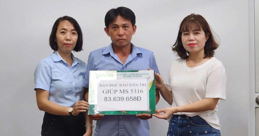Hỗ trợ hơn 83 triệu đồng tới 3 con của nữ bệnh nhân mất do suy đa tạng