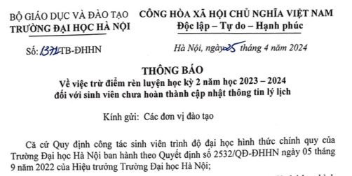 Nhiều sinh viên bị trừ điểm rèn luyện vì đăng ký giấy tờ nhưng không đến nhận- Ảnh 2.