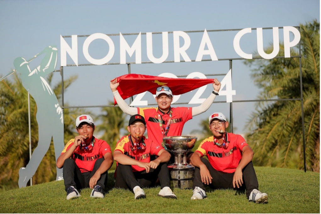 Đại diện Việt Nam vô địch giải golf nghiệp dư Nomura Cup 2024 - 2