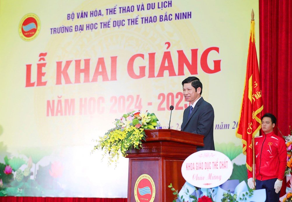 Trường Đại học TDTT Bắc Ninh khai giảng năm học mới - Ảnh 3.