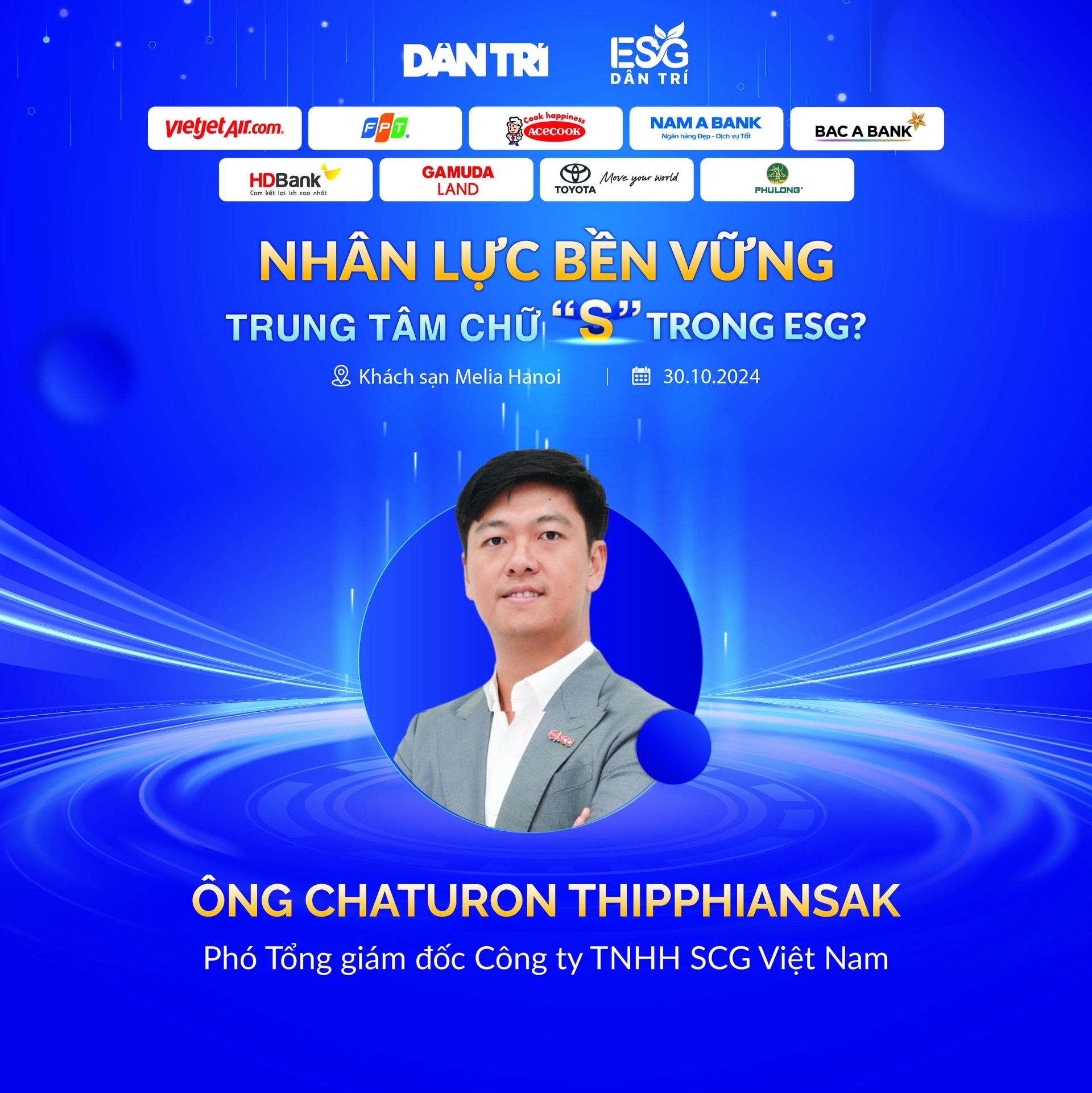 Dàn diễn giả tại hội thảo nhân lực bền vững do báo Dân trí tổ chức sáng 30/10 - 5