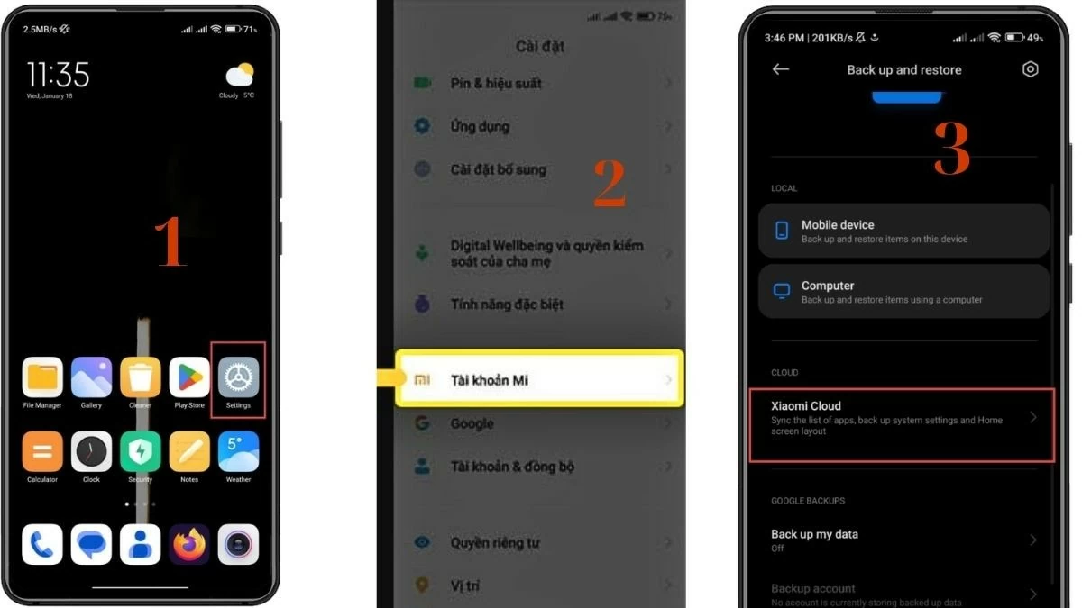 Cách sao lưu và khôi phục dữ liệu với Mi Cloud trên Xiaomi đơn giản