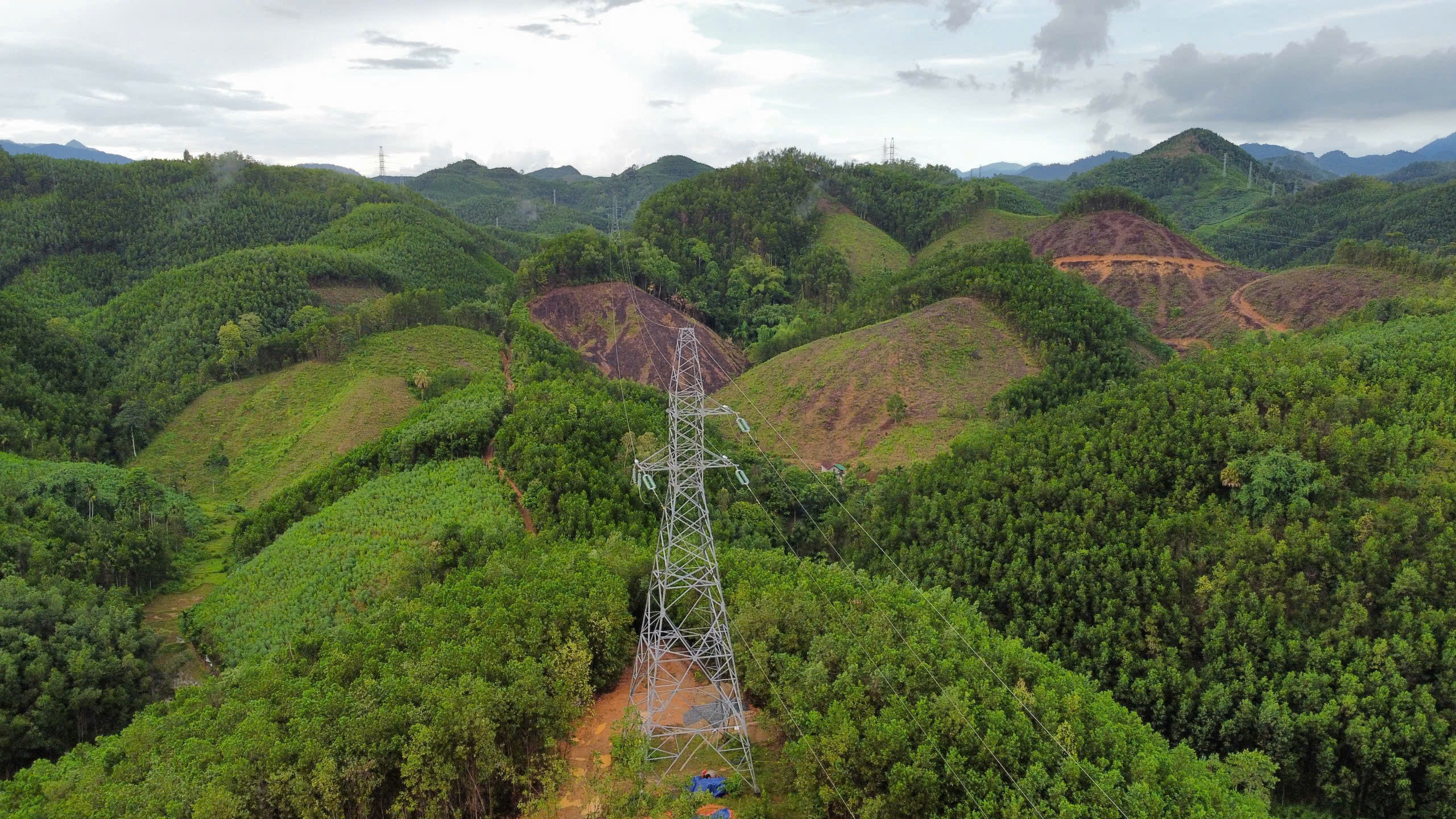 67 trụ điện cao thế mọc trái phép đã 7 năm nhưng địa phương 