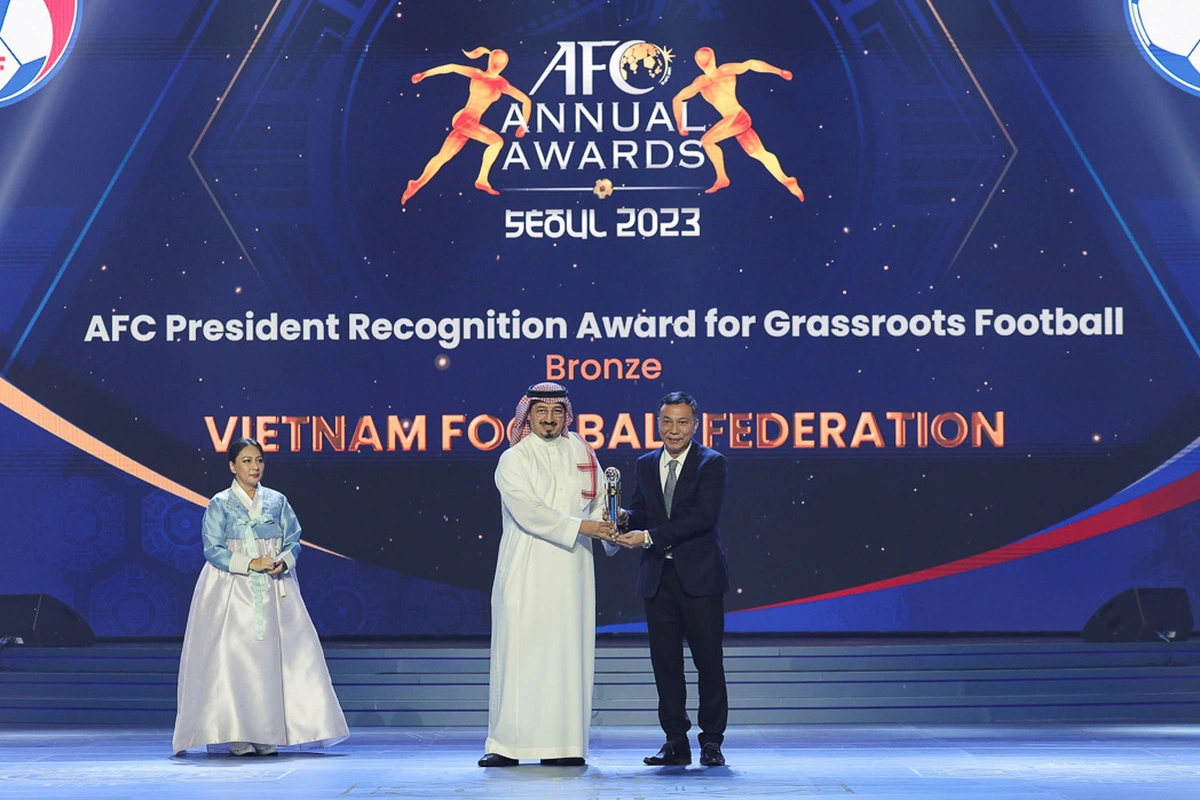 VFF receives “Community Youth Football” award from AFC – Vietnam.vn