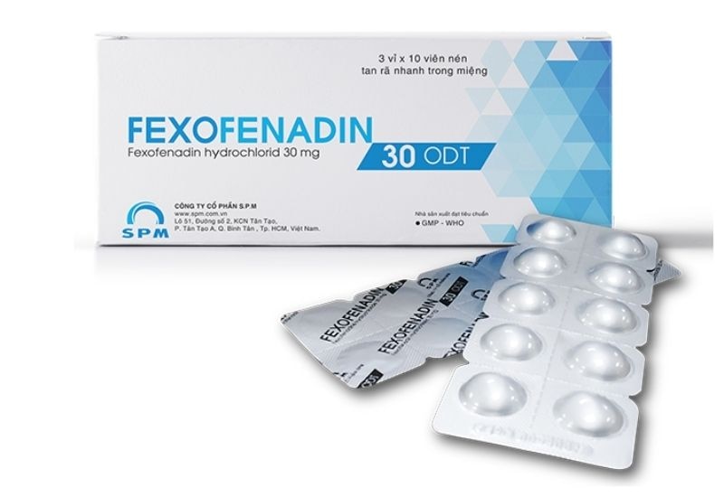 Dạng viên ngậm fexofenadin 30 mg