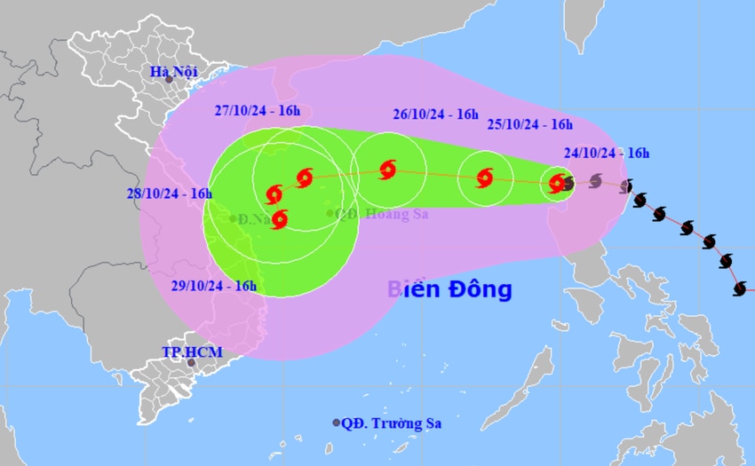 Chủ động điều tàu thuyền về nơi trú ẩn an toàn, ứng phó bão Trami- Ảnh 1.