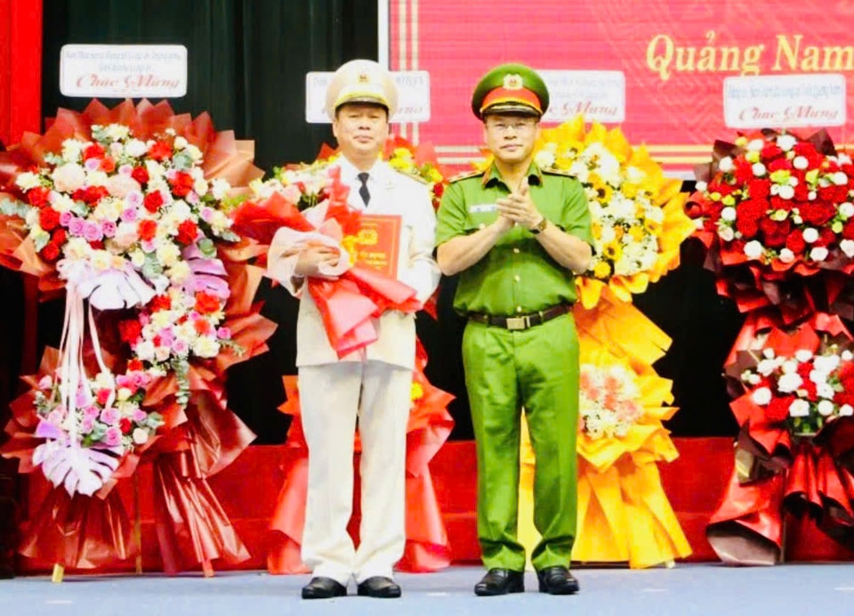 Đại tá Nguyễn Hữu Hợp nhận quyết định giữ chức vụ Giám đốc Công an tỉnh Quảng Nam hôm 20/8