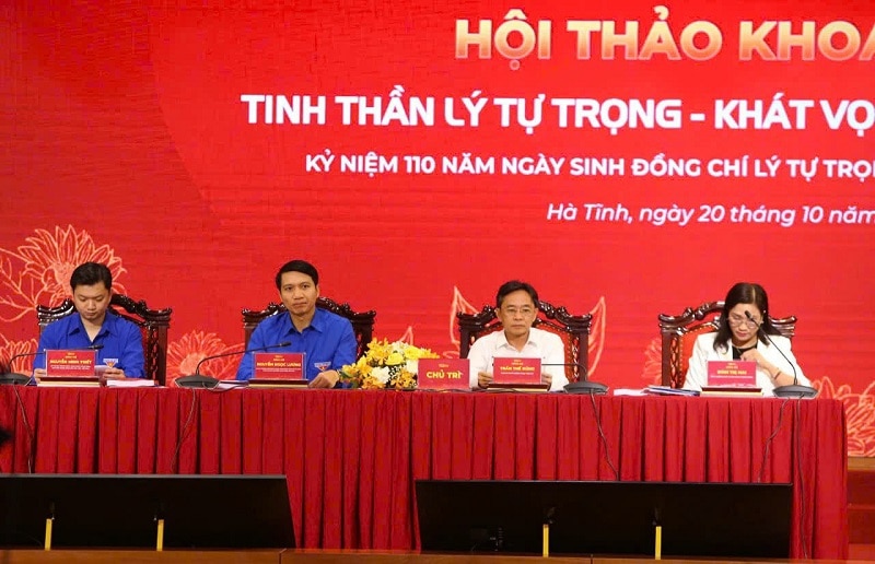 Hội thảo khoa học “Tinh thần Lý Tự Trọng - Khát vọng của thanh niên” là sự kiện quan trọng, thu hút sự tham gia của nhiều thế hệ lãnh đạo các cấp, các nhà khoa học, nhà nghiên cứu