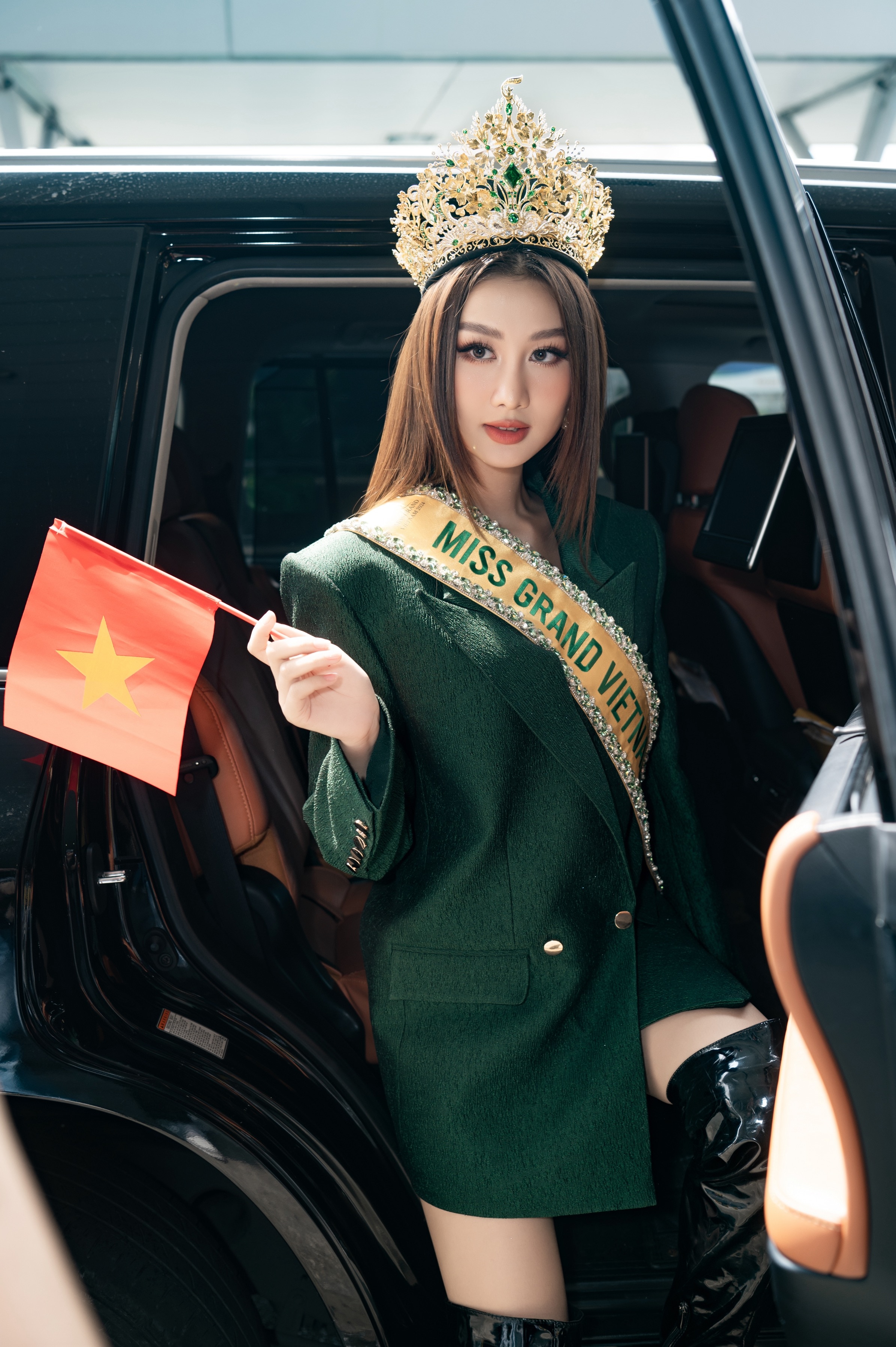 Hoa hậu Quế Anh đến Campuchia thi Miss Grand International 2024, nhận 