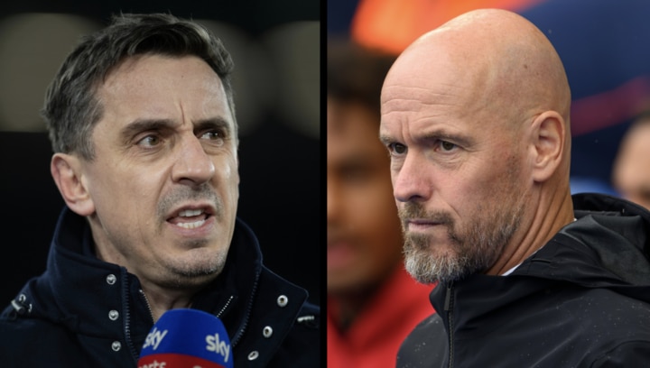 Gary Neville thất vọng xen tiếc nuối sau sự ra đi của Ten Hag.