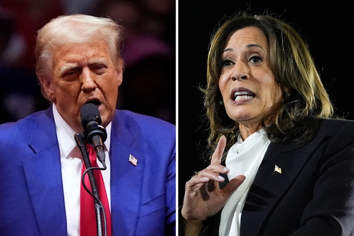 Ông Donald Trump và bà Kamala Harris. (Ảnh: AP)