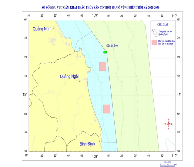 Khu vực biển ven bờ nào mà tỉnh Quảng Ngãi ban lệnh cấm khai thác có thời hạn?- Ảnh 2.