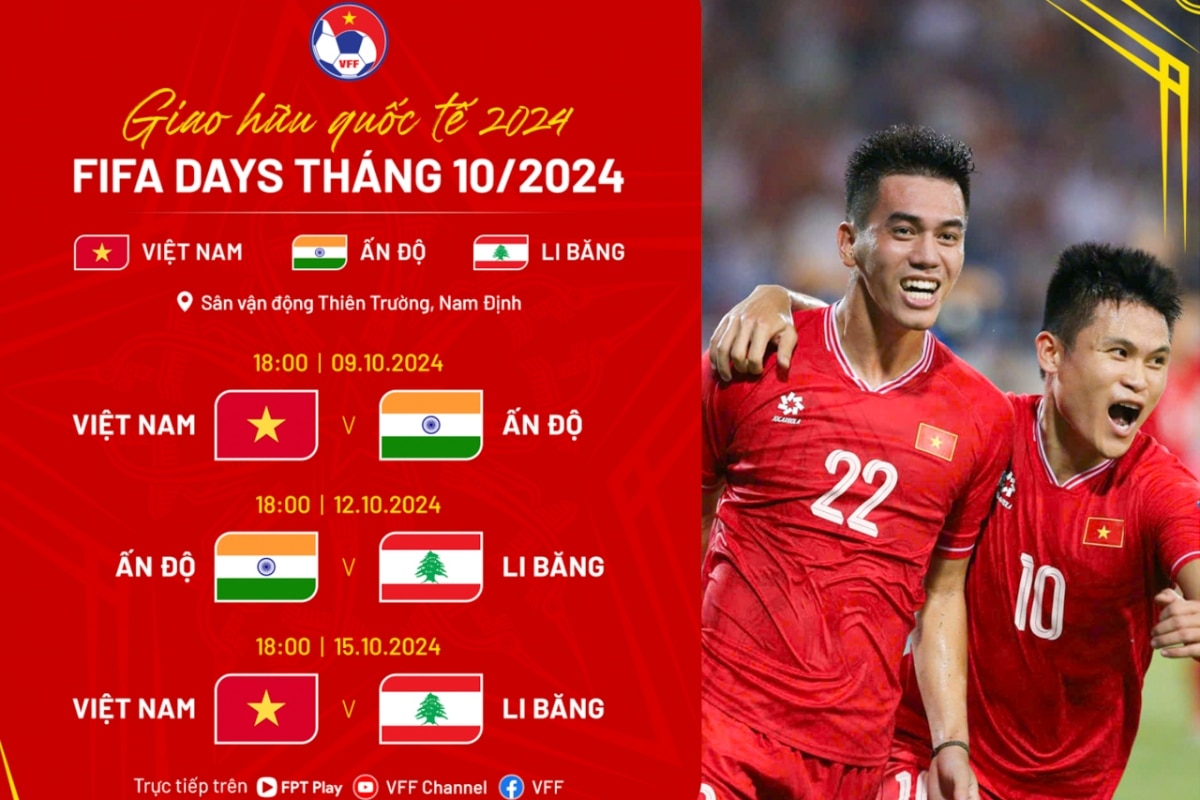 lich thi dau bong da Dong nam A dot fifa days thang 10 2024 hinh anh 1