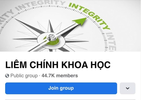 Nhóm Liêm Chính Khoa Học bất ngờ biến mất trên Facebook - Ảnh 1.