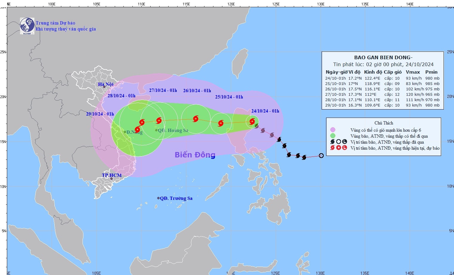 Tin mới nhất về bão Trà Mi: Đang lao vào biển Đông,  - Ảnh 1.