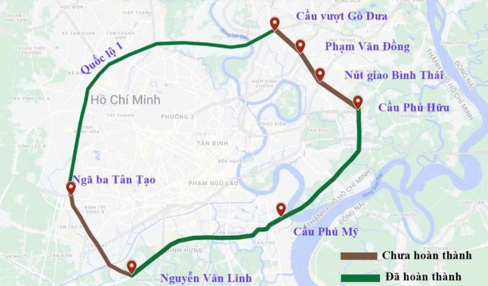 Tổng quan tiến độ dự án Vành đai 2 TP Hồ Chí Minh - ảnh minh họa