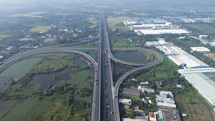 Toàn cảnh cao tốc TP.HCM - Trung Lương - Mỹ Thuận. (Ảnh: Huỳnh Du)