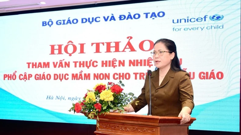 Tập trung nguồn lực hướng đến phổ cập giáo dục mầm non cho trẻ 3-5 tuổi ảnh 2