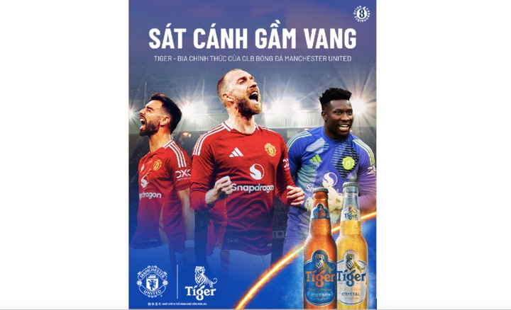 Tiger Beer trở thành đối tác chính thức của Câu lạc bộ bóng đá Manchester United - 1