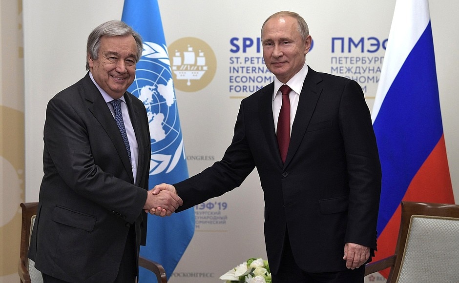 Điện Kremlin: Tổng thống Putin sẽ gặp Tổng thư ký Liên Hiệp Quốc Guterres- Ảnh 1.