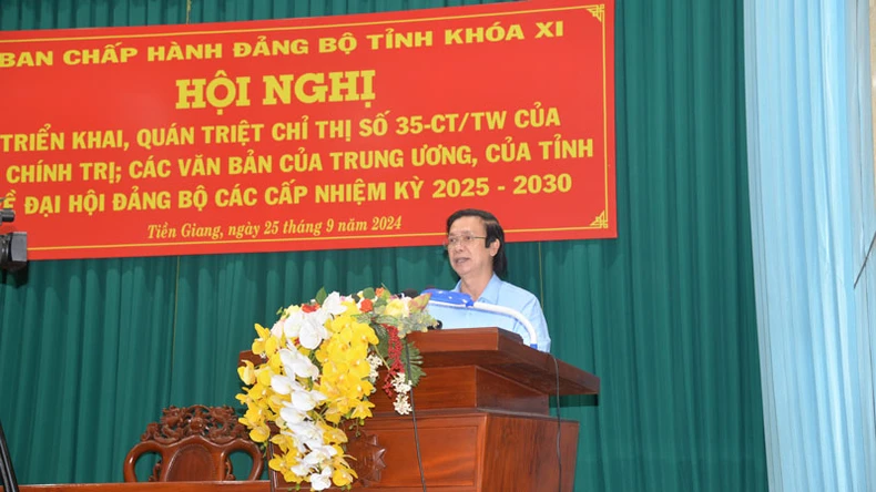 Tiền Giang triển khai công tác chuẩn bị Đại hội Đảng bộ các cấp ảnh 2