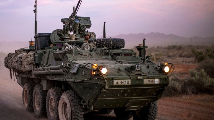 Xe chiến đấu bọc thép Stryker của Mỹ. (Ảnh: DVIDS)