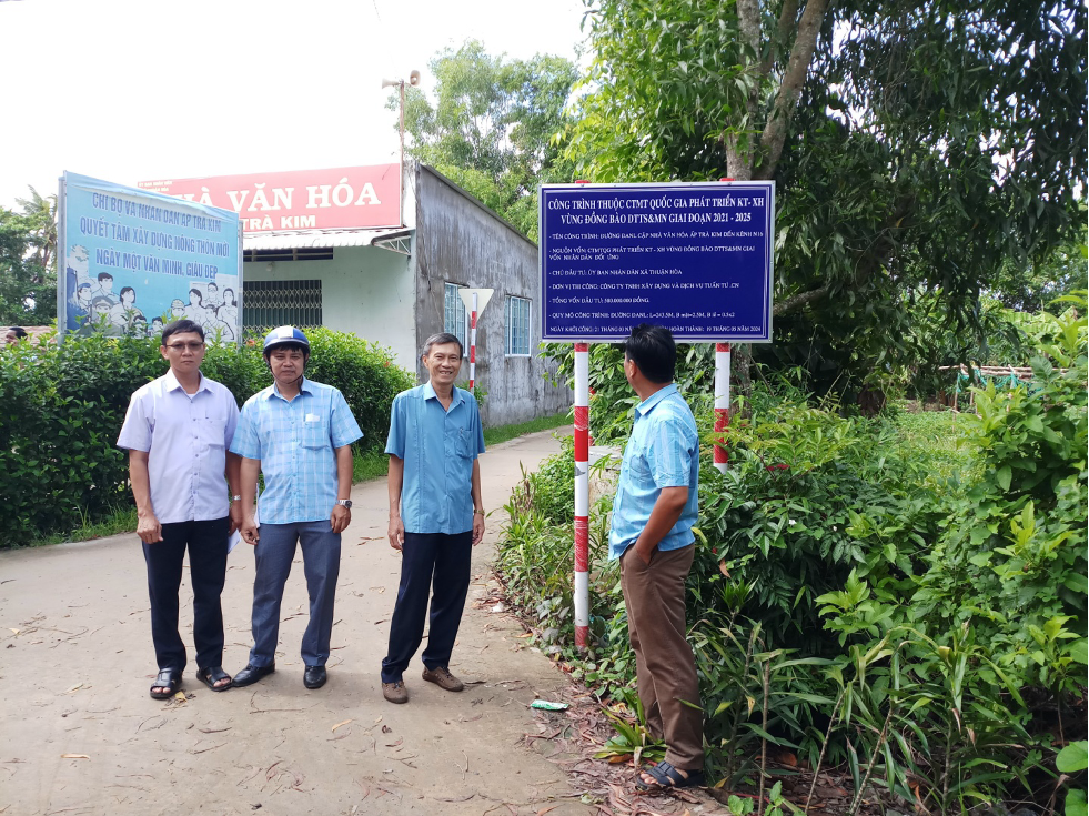 Trà Vinh: Vận động, tuyên truyền tốt trong đầu tư các công trình hạ tầng vùng dân tộc thiểu số tại huyện Cầu Ngang - Ảnh 2.