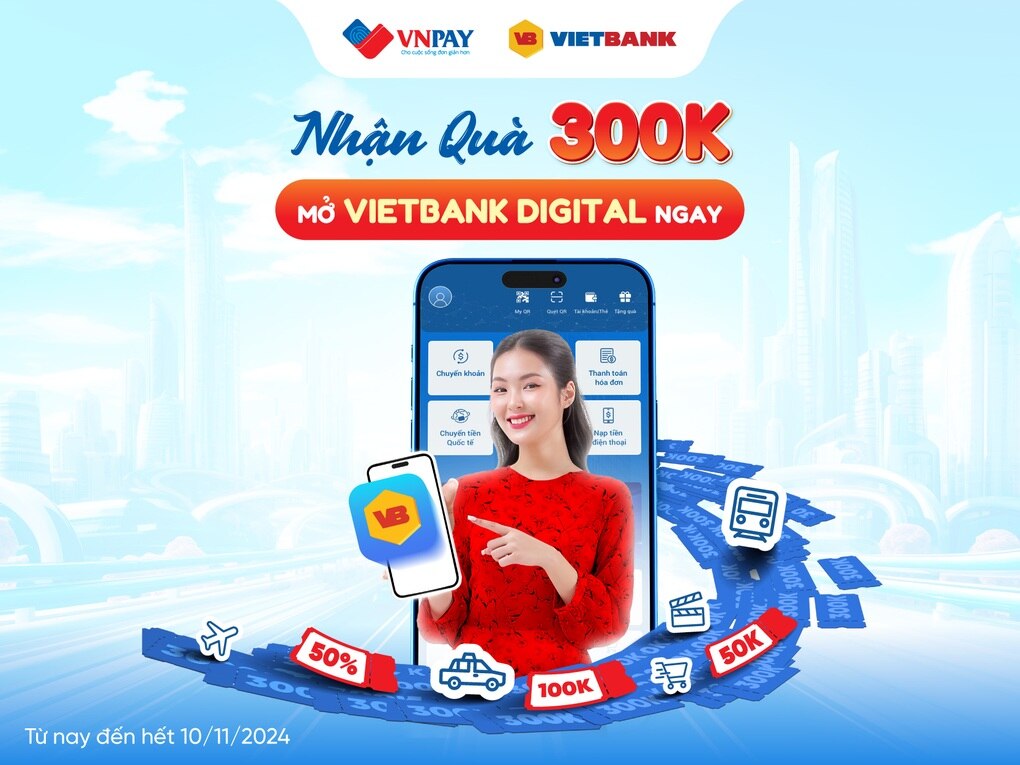 eKYC Vietbank Digital: Mở tài khoản chỉ vài phút, nhận ưu đãi 300.000 đồng - 2