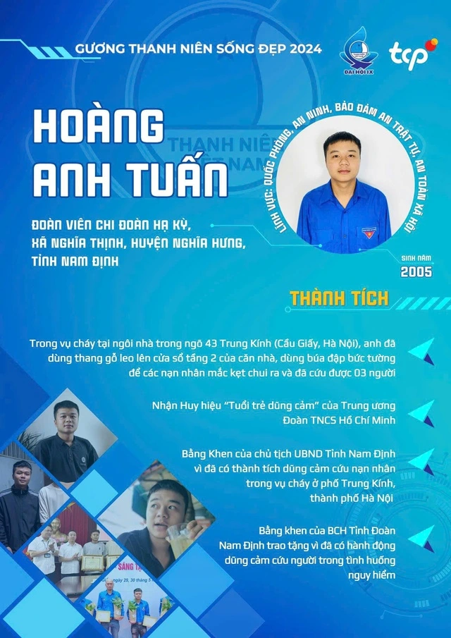 Nam thanh niên kể chuyện dũng cảm cứu người trong đám cháy