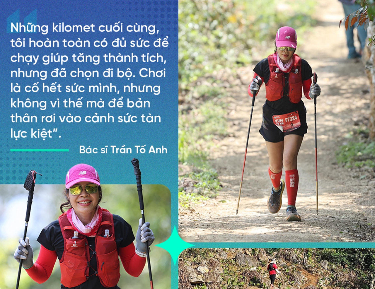 Nữ bác sĩ trở thành ultra marathon ở độ tuổi U60 và 2 bí quyết tạo kỳ tích