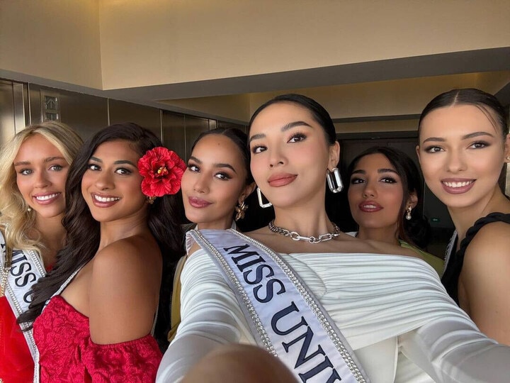 Thi Miss Universe, Kỳ Duyên phải dậy từ 4h sáng để tự trang điểm và làm tóc - 4