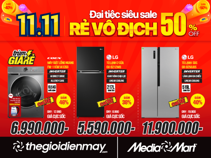 Đại tiệc siêu sale 11.11: MediaMart sale đậm đến 50% hàng loạt mặt hàng - 3