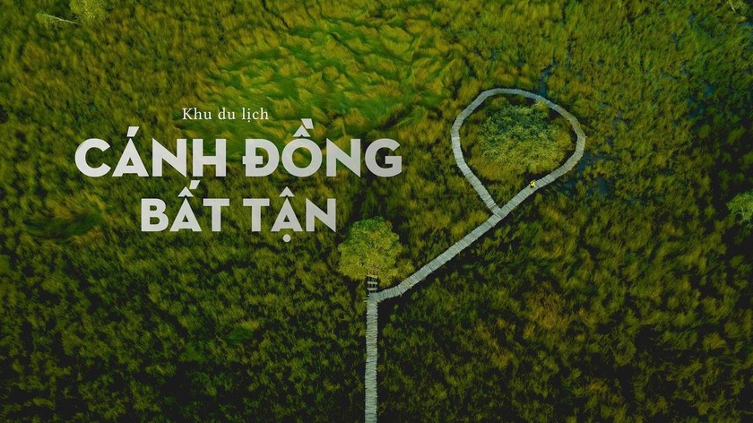 Khu du lịch Cánh đồng bất tận. Ảnh: longan.gov.vn