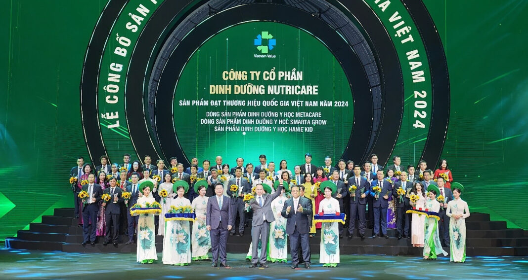 3 sản phẩm dinh dưỡng y học của Nutricare được vinh danh Thương hiệu Quốc gia